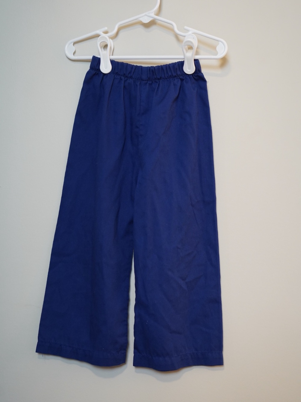 Size 3 Kids Blue Elastic-Waist Classic Pants